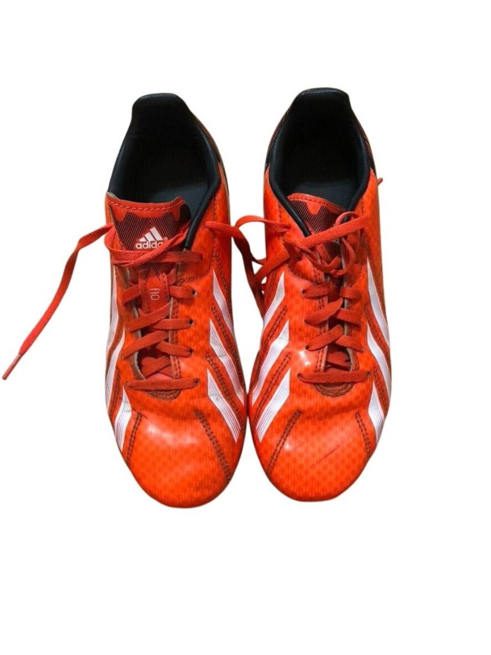 Adidas F10 FG Orange/White Soccer Cleats Size 6 Mens Lightweight Durable Shoes